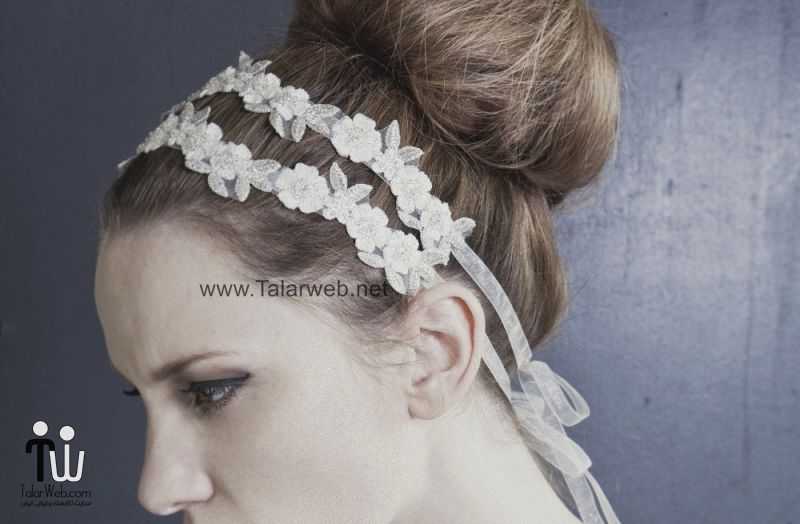 مدل گل سر برای عروس