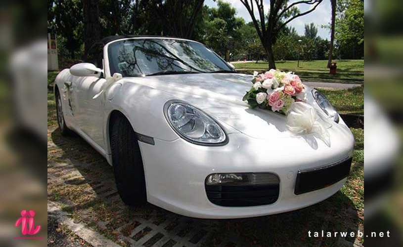 مدل گل آرایی ماشین عروس