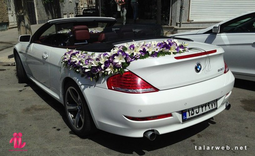 مدل گل آرایی ماشین عروس