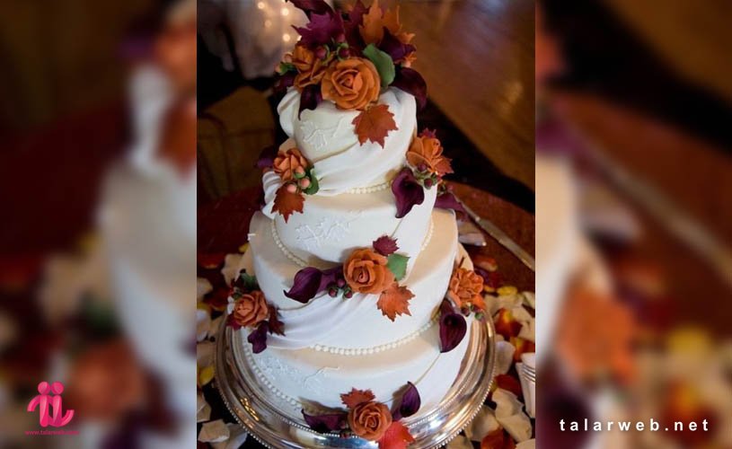 جدیدترین مدل کیک عروسی پاییزی